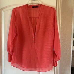 Elegant Coral Blouse by A.N.A